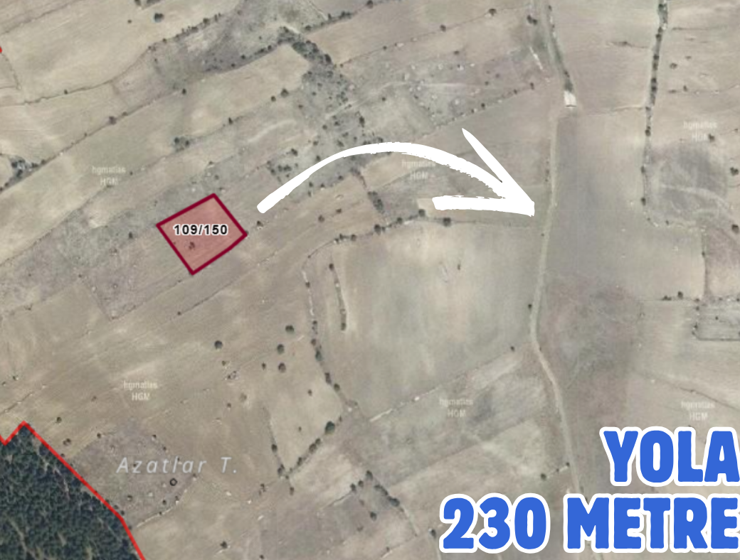 KÜTAHYA GEDİZ YAĞMURLAR 2.264 M² TARLA SATILIKTIR - KÜTAHYA GEDİZ fotoğraf 3